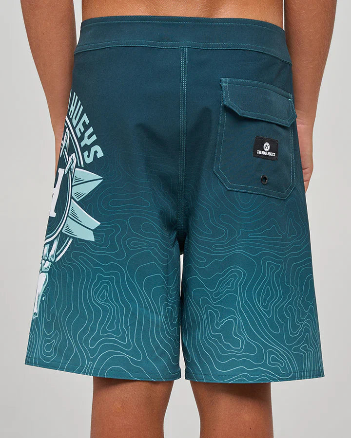 TMH SURFING H | YOUTH 17" BOARDSHORT - BLACK