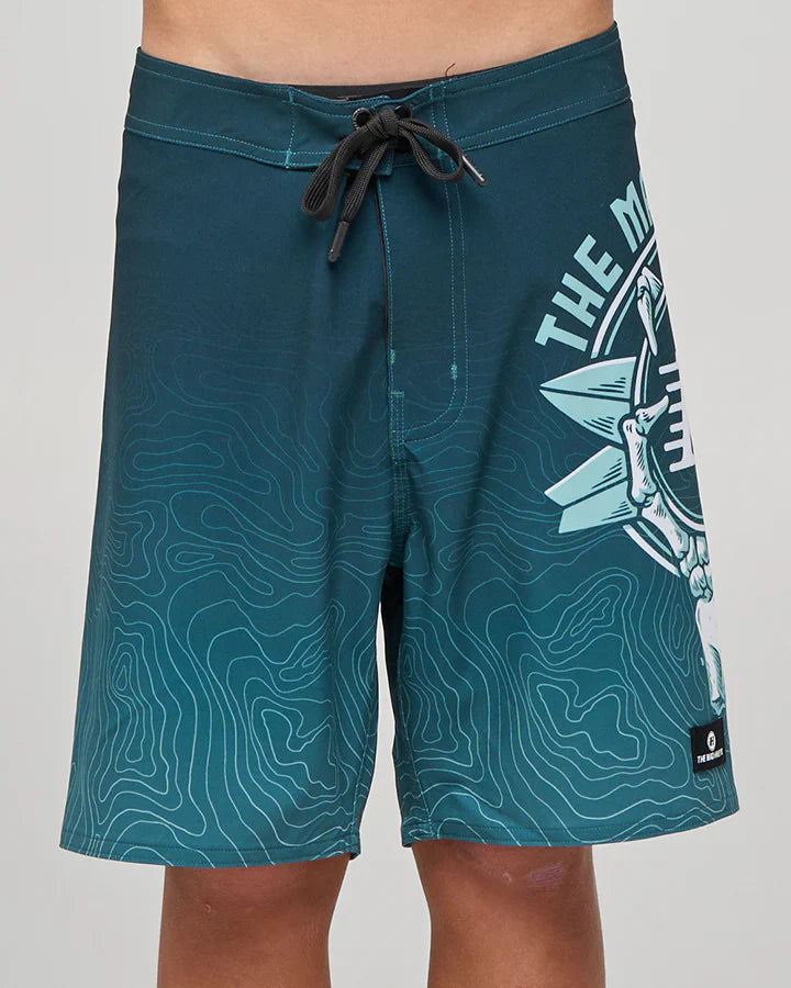 TMH SURFING H | YOUTH 17" BOARDSHORT - BLACK