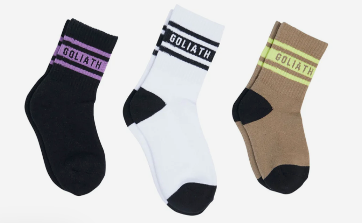 ST GOLIATH- DUKE SOCKS - 3 PK - SIZE 5-8 - 3-5 Years