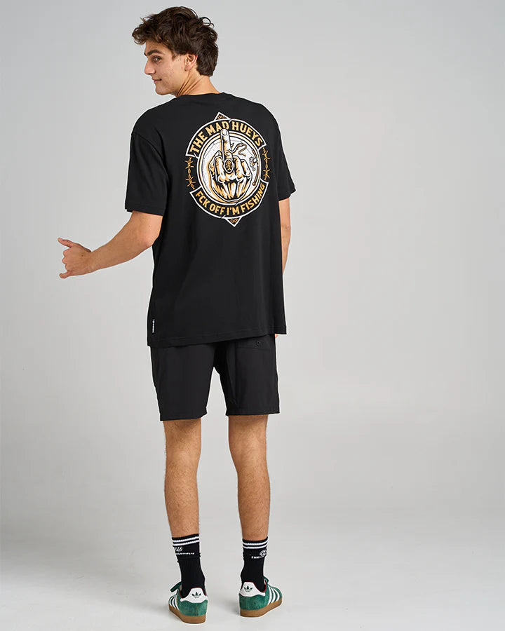 TMH FK OFF FISH ON | SS TEE - BLACK