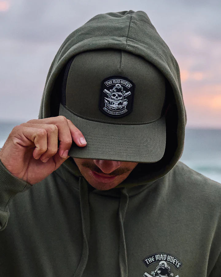 TMH HUEYS PIRATE | TWILL TRUCKER - OLIVE