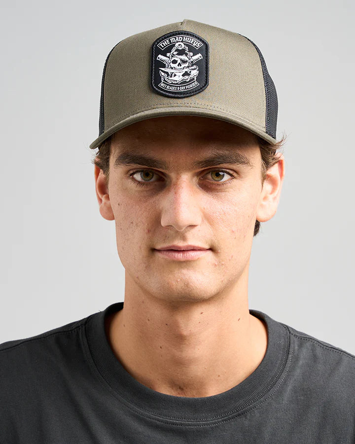 TMH HUEYS PIRATE | TWILL TRUCKER - OLIVE