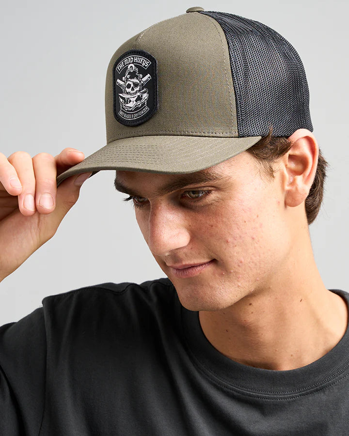 TMH HUEYS PIRATE | TWILL TRUCKER - OLIVE