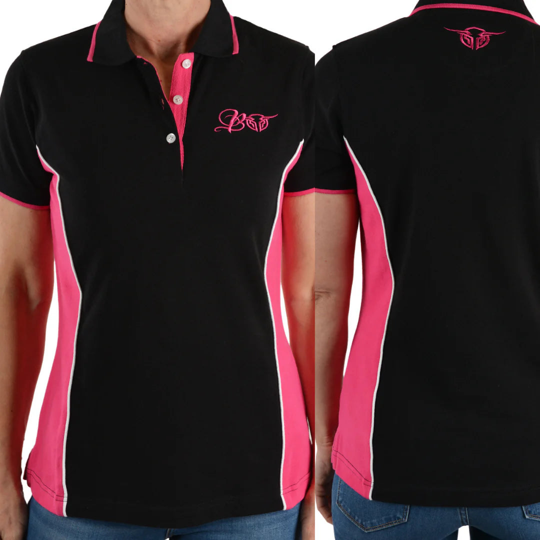 Bullzye Womens Arizona Spliced Polo