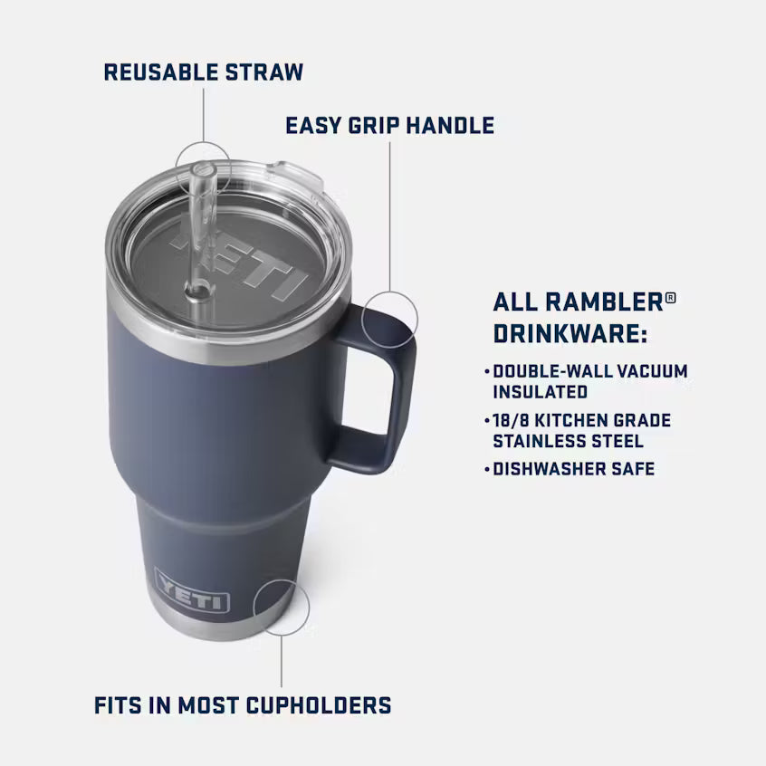 Yeti Rambler 35oz Straw Mug - Black