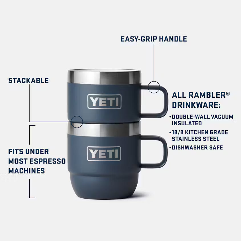 Yeti Rambler Espresso 6oz Mug 2pk