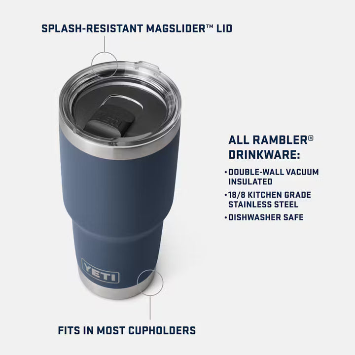 Yeti Rambler 30oz w/MS Lid