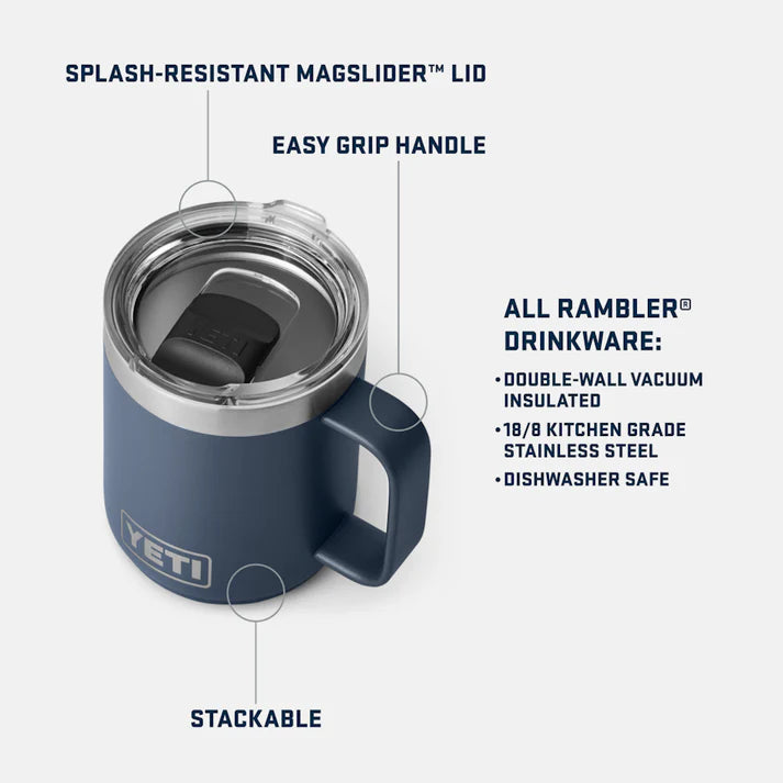 Yeti Rambler 10oz Mug /w Magslider Lid