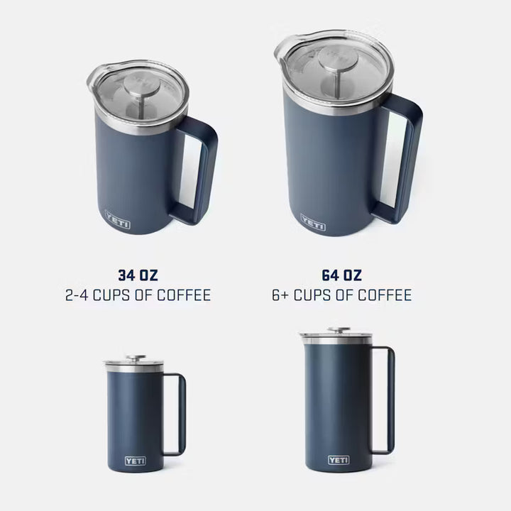 Yeti Rambler 34oz French Press Navy