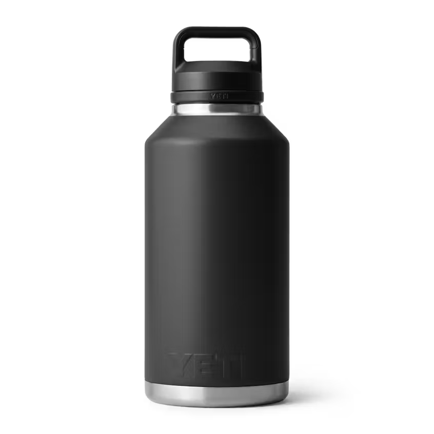 Yeti Rambler 64oz Bottle - Black - W/Chug Cap - TheSquarePeg