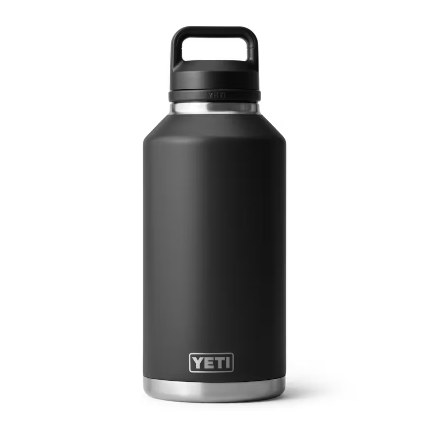 Yeti Rambler 64oz Bottle - Black - W/Chug Cap - TheSquarePeg
