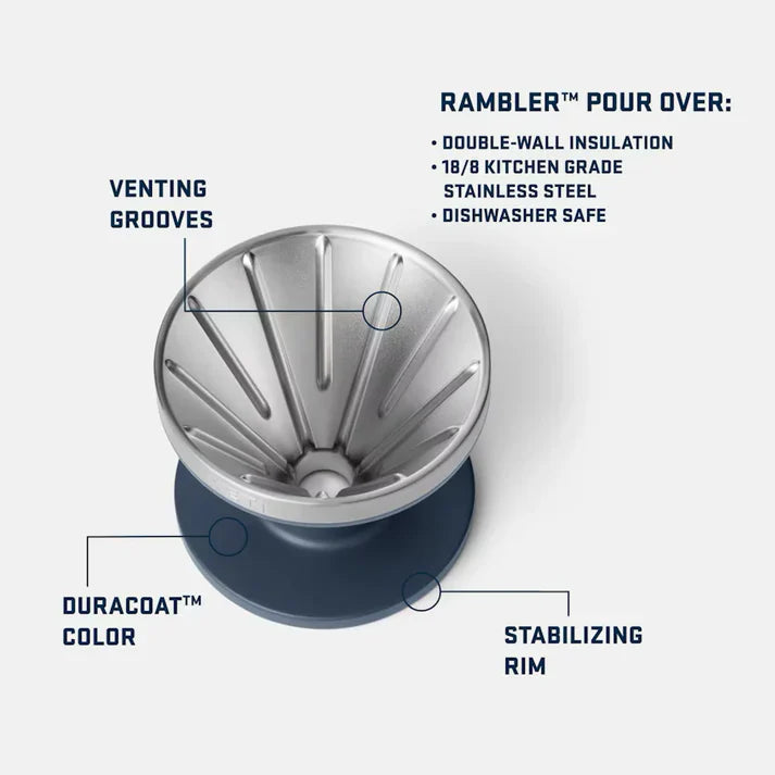 Yeti Rambler Pour Over White