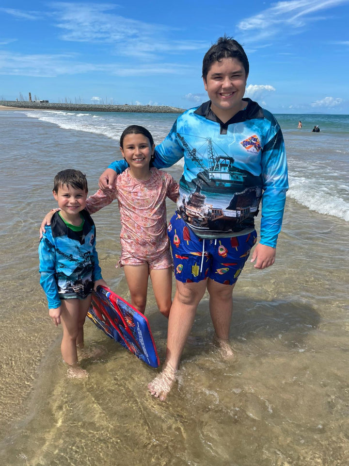 TSP Fishing Shirt Blue Long Sleeve - Central Queensland