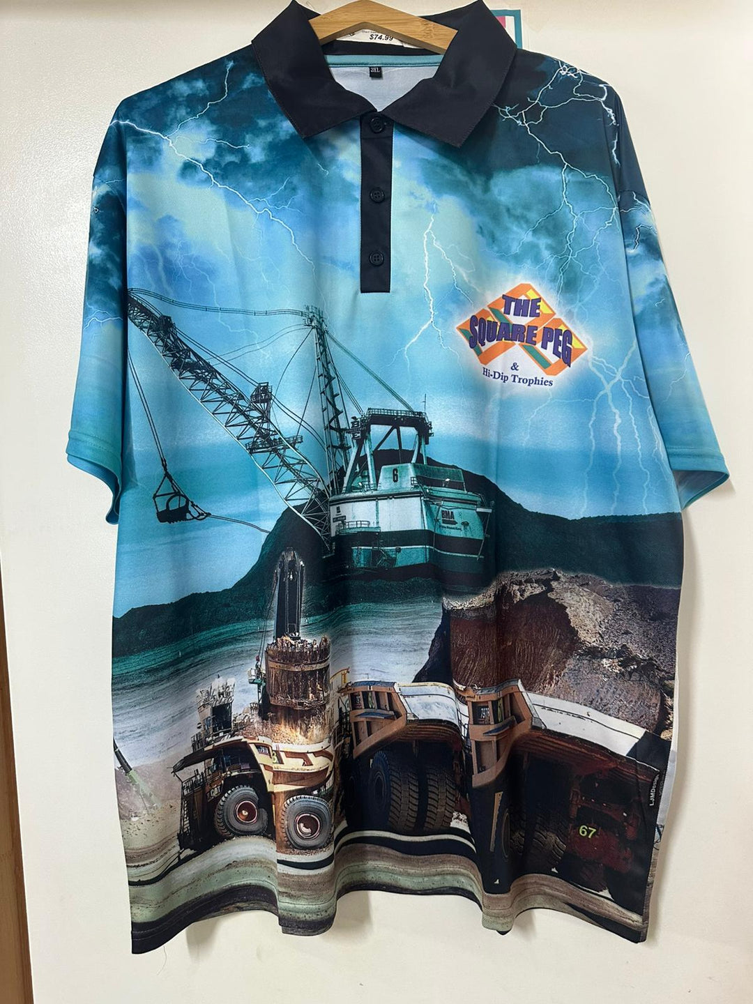 TSP Fishing Shirt Blue Short Sleeve - Central Queensland