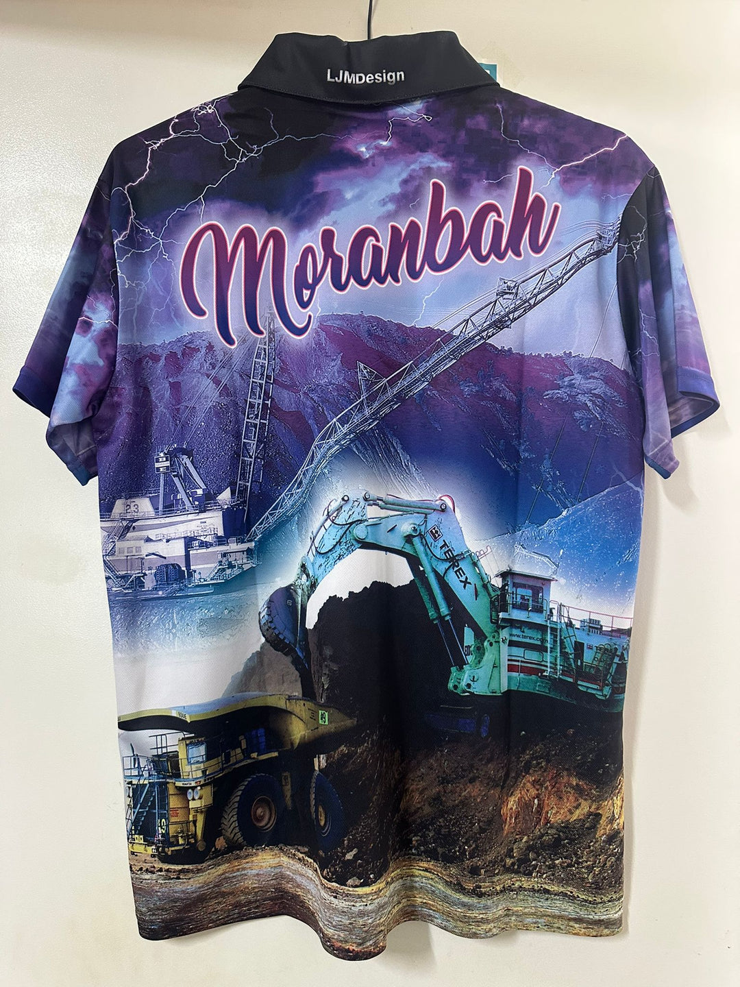 TSP Fishing Shirt Purple Short Sleeve - M