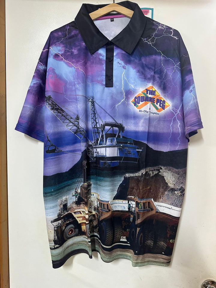 TSP Fishing Shirt Purple Short Sleeve - Central Queensland