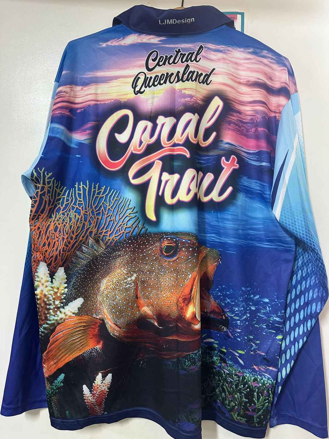 TSP Fishing Shirt Sunrise Trout - TheSquarePeg