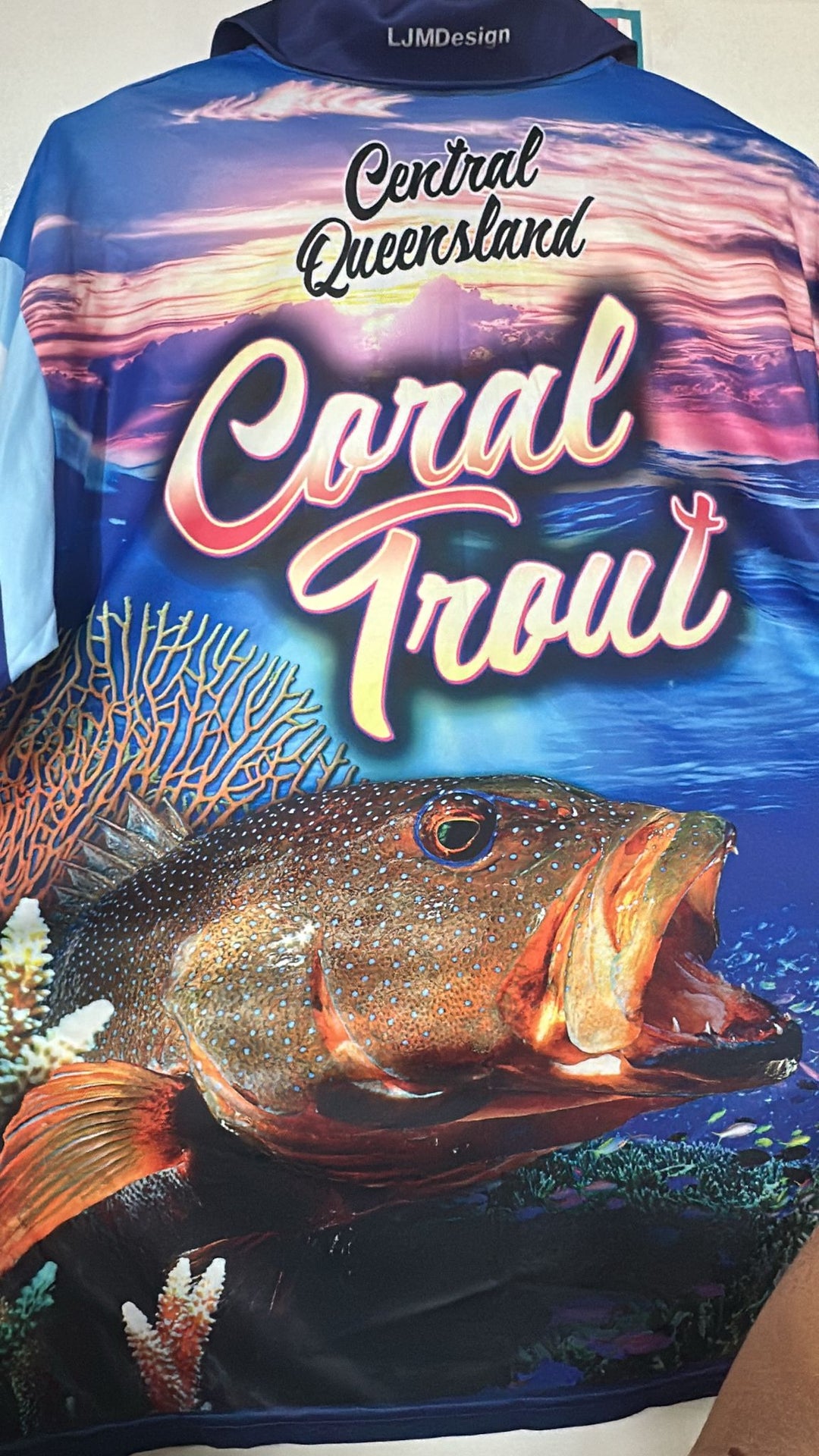 TSP Fishing Shirt Sunrise Trout - TheSquarePeg