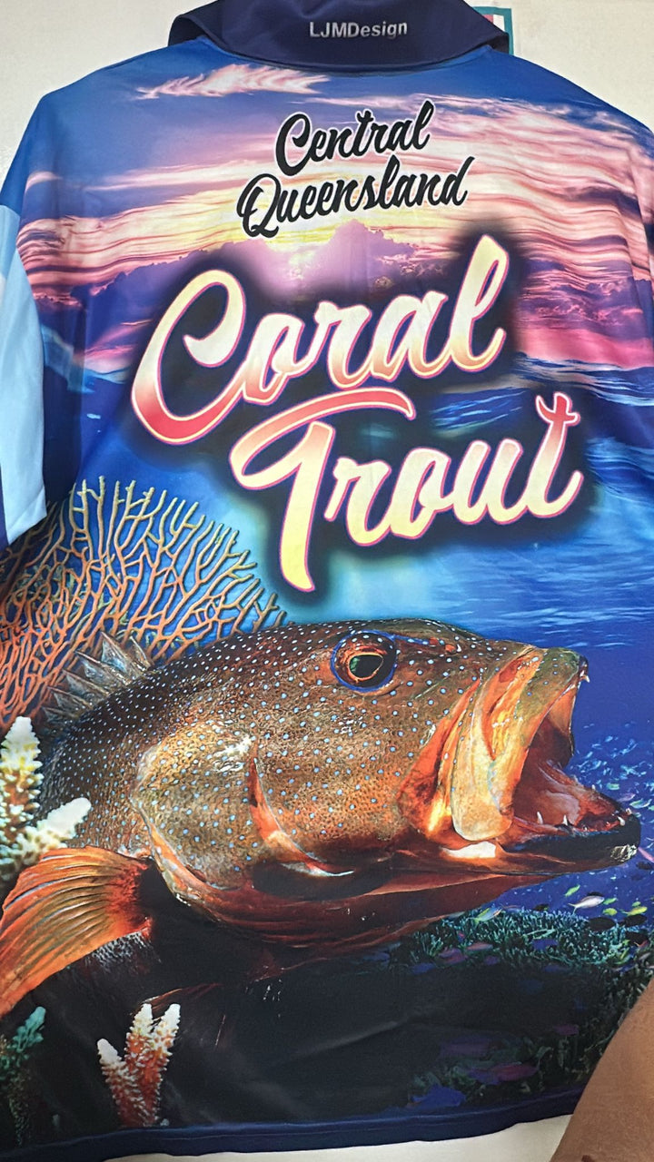 TSP Fishing Shirt Sunrise Trout - TheSquarePeg