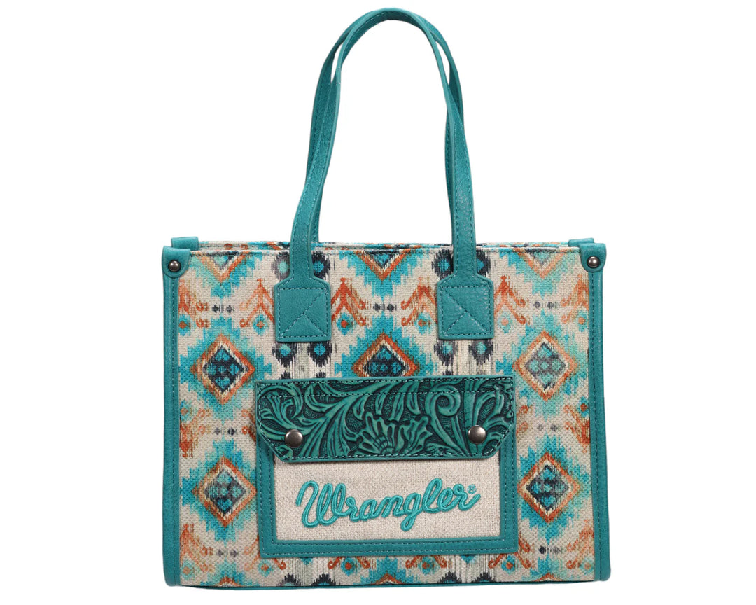 Wrangler Aztec Crossbody Tote Bag