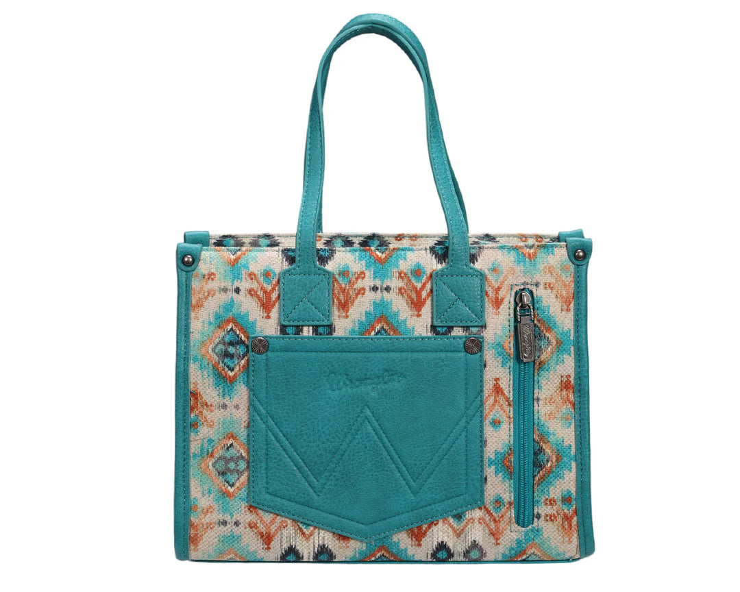 Wrangler Aztec Crossbody Tote Bag