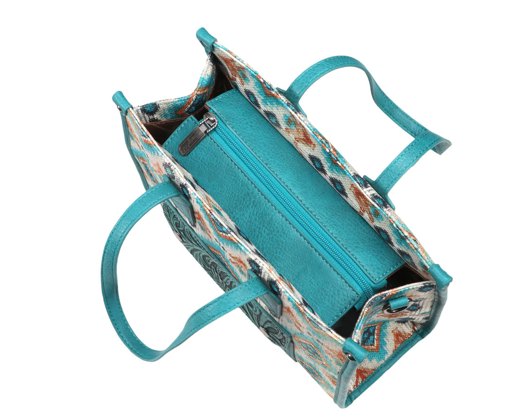 Wrangler Aztec Crossbody Tote Bag