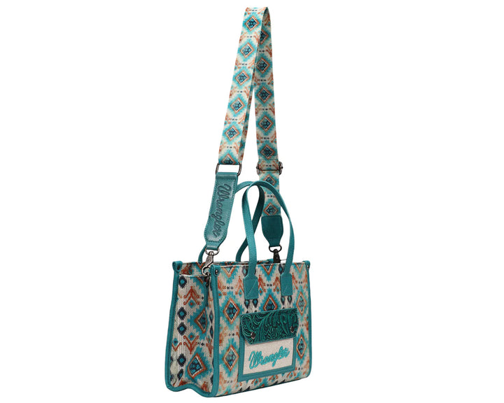 Wrangler Aztec Crossbody Tote Bag
