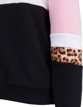 Eve Girl Leopard II Panel Crew Hot Pink