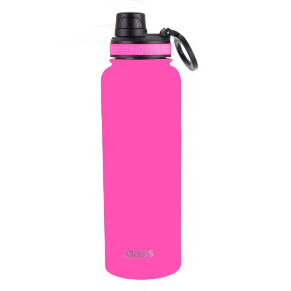 Oasis S/S Double Wall Insulated Challenger Sports Bottle W/ Screw Cap 1.1L - TheSquarePeg