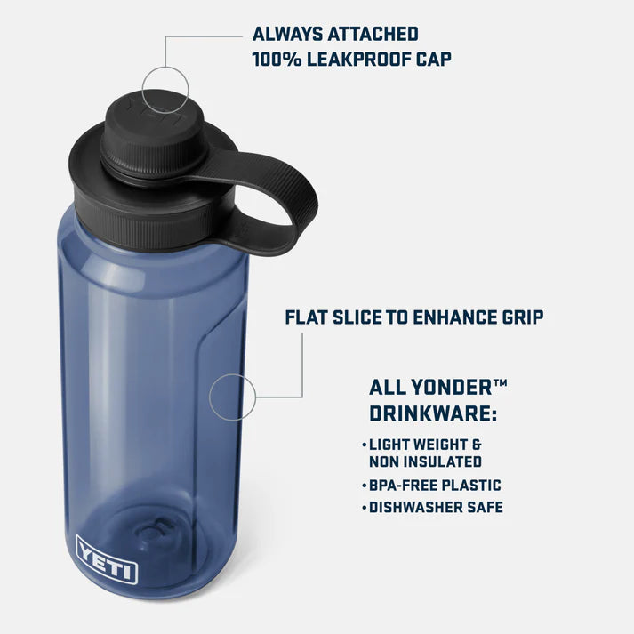 Yeti Yonder 1L Bottle - Navy - TheSquarePeg