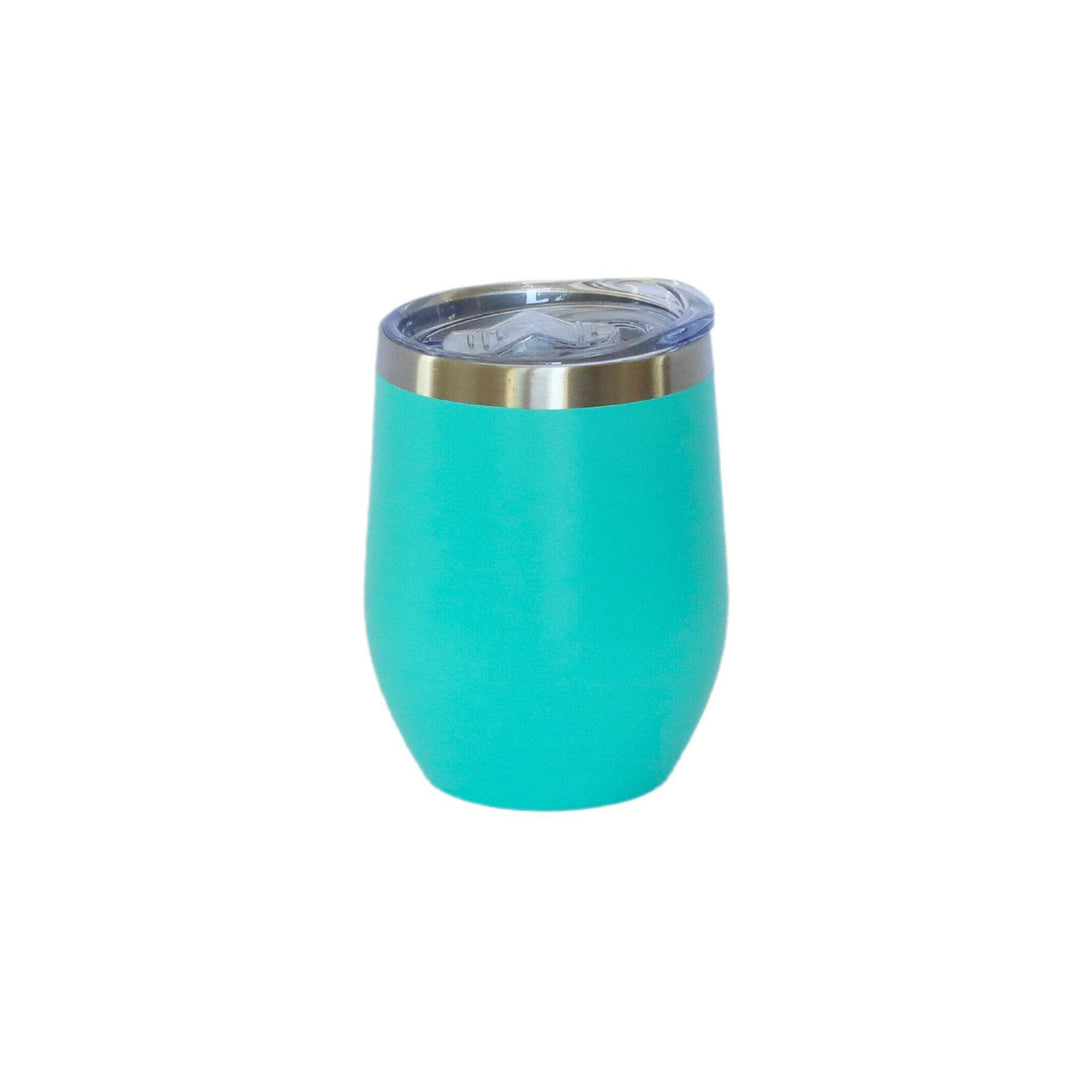 T4D Stemless Wine Tumbler SS Aqua