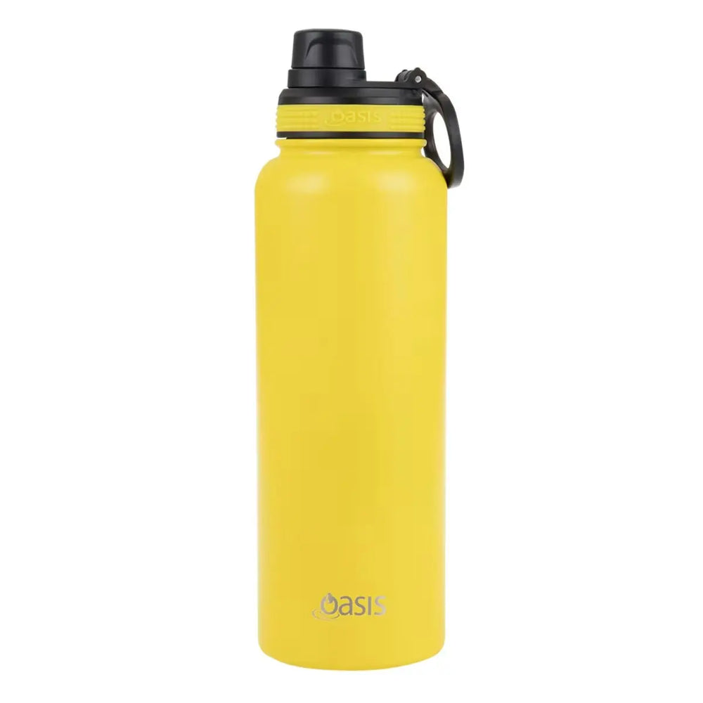 Oasis S/S Double Wall Insulated Challenger Sports Bottle W/ Screw Cap 1.1L - TheSquarePeg