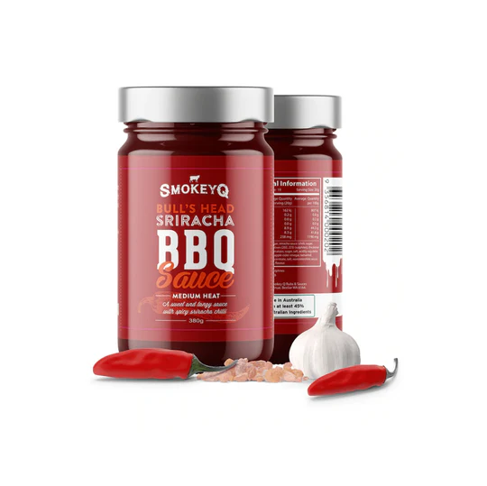Smokey Q Bulls Head Sriracha BBQ Sauce - 380g