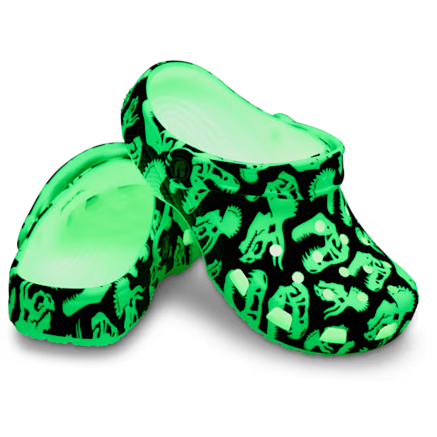 Crocs Kids Classic Glow Dino Clog