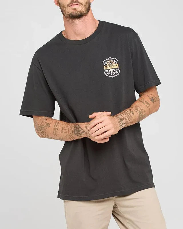 TMH DEEP SEA CAPTAIN | SS TEE - VINTAGE BLACK