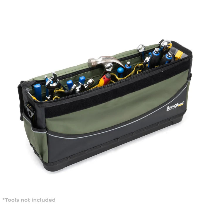 Rugged Xtreme Deluxe Tool Bag Canvas Med Green/Black - TheSquarePeg