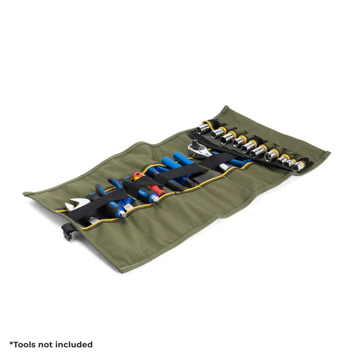 Rugged Xtreme Delux Tool Roll Canvas Green/Black - TheSquarePeg