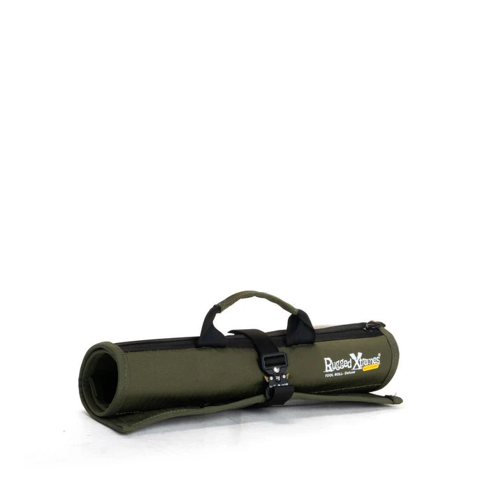 Rugged Xtreme Delux Tool Roll Canvas Green/Black - TheSquarePeg