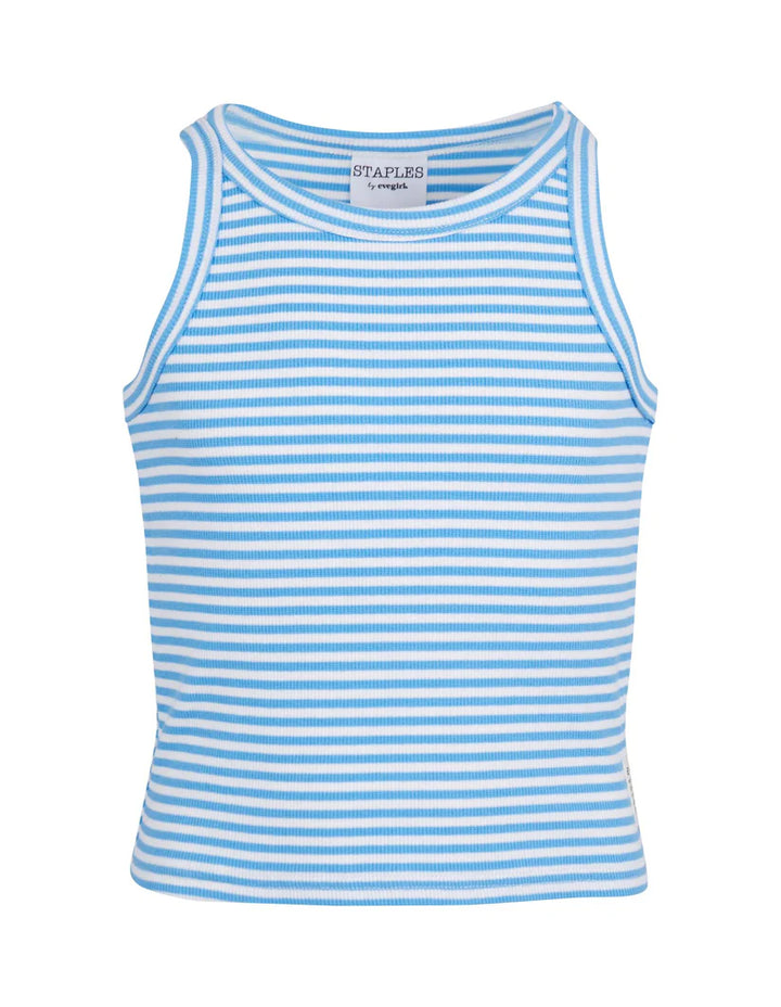 Eve Girl Everyday Stripe Rib Tank Blue