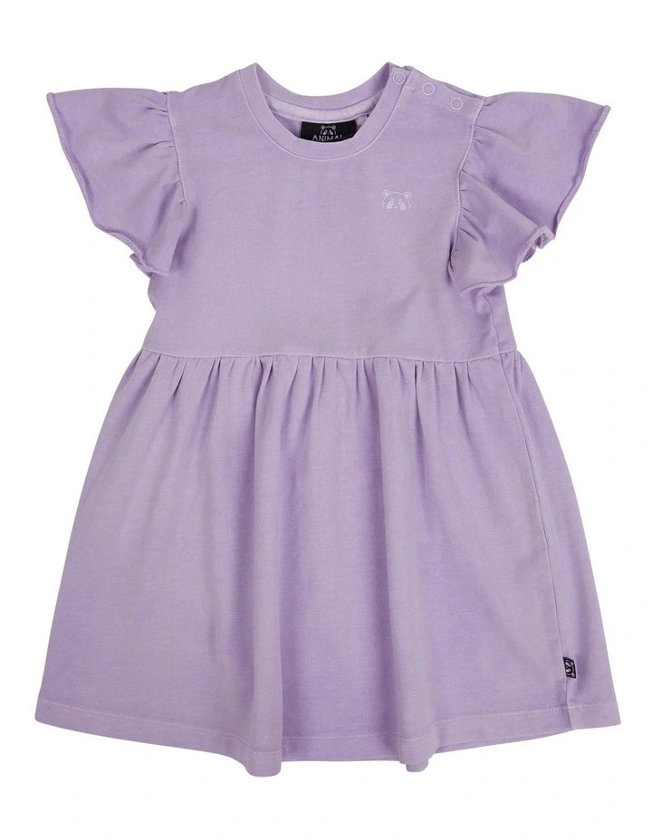 Animal Crackers Frill Dress Purple