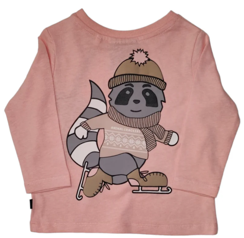 Animal Crackers Glide L/S Tee Pink