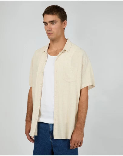 Silent Theory Textured Linen SS Shirt