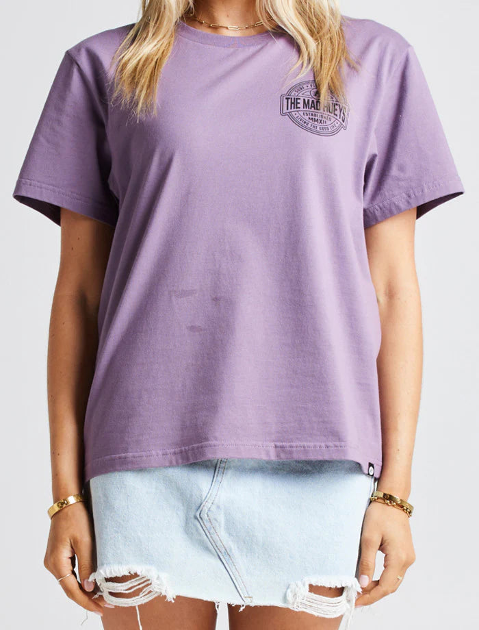 TMH Womens Hueys Life SS Tee Grape