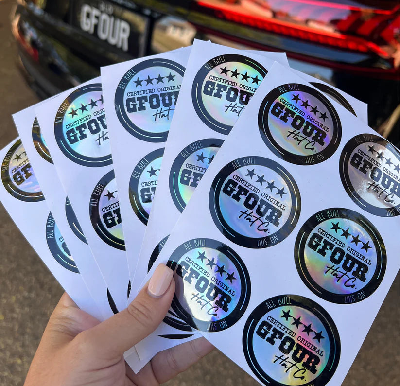 GFour Replacement Brim Stickers - Set of 6