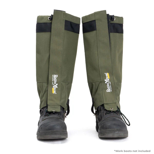RX Snake Gaiters Long Green - TheSquarePeg