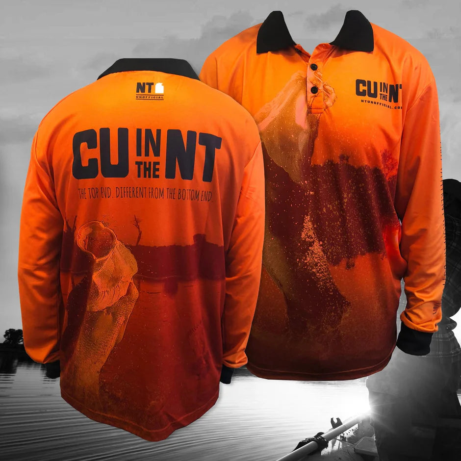 CU in the NT Orange Barra Fishing Jersey - Size L