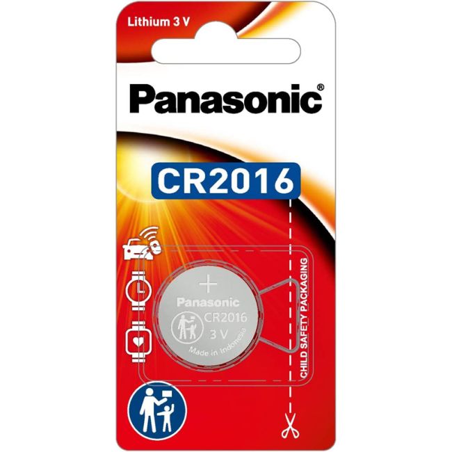 Panasonic Lithium CR2016 single pack - TheSquarePeg