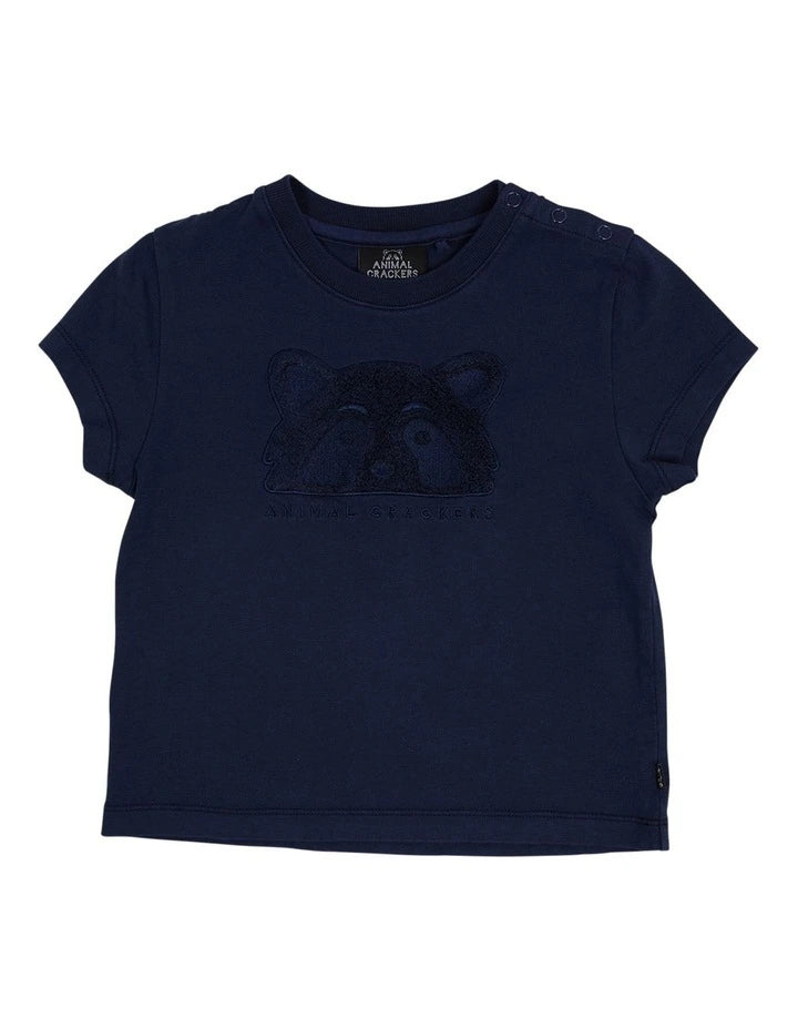 Animal Crackers Summer Raffi Tee Navy Boys