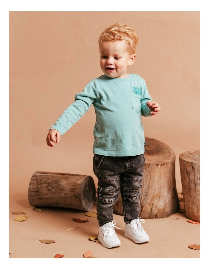 Animal Crackers Raffael LS Tee Mint Baby