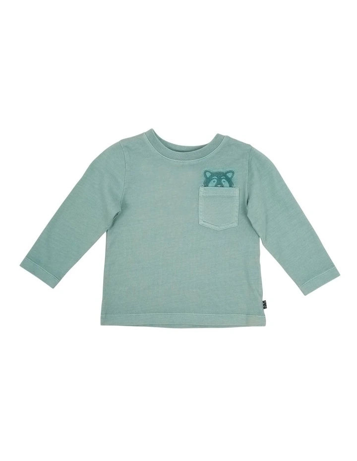 Animal Crackers Raffael LS Tee Mint Baby
